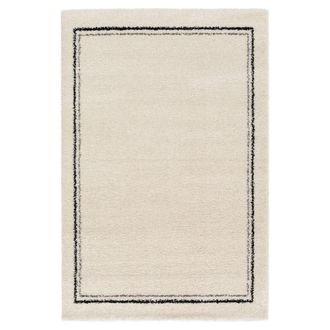AFK Living Alfombra de dise&ntilde;o gruesa y confortable beige 160 x 230 cm