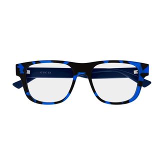 Gucci Brillen - Heren - Brillen - Blauw - 55 MM - Accessoires