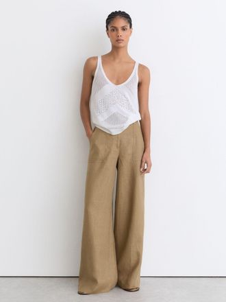Reiss Open-stitch Knitted Vest, XS