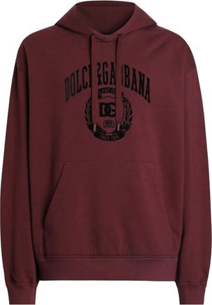 Dolce & Gabbana Hoodie met logoprint - Rood