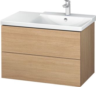Duravit Duravit L-cube Mueble De Pared De 820mm De Ancho, Profundidad 481, 2 Cajones, Cabe p3 Comfort Art&iacute;culo 233485, Derecho De Cuenca, Color: Decoraci&oacute;n Ro