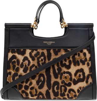 Dolce & Gabbana Handtas Sicily - Dames - Handtassen - Bruin - ONE Size - Leer - Tassen