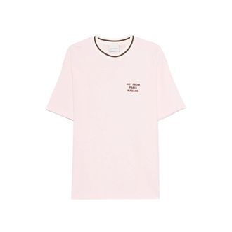 Dr&ocirc;le de Monsieur Ribbed-trim T-shirt