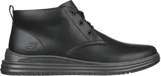 Skechers Schoenen, Heren, Zwart, 42 EU, Leer, Stijlvolle Yermo Schoenen voor Mannen
