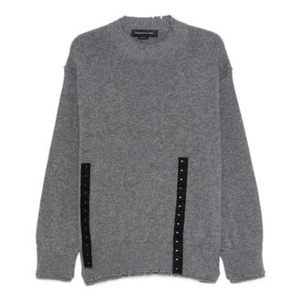 Federico Cina Round-neck Knitwear - Knitwear - Mujer - Gris - S