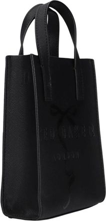 Ted Baker Janncon Strik Detail Mini Icon Tote Bag - Dames - Tassen - Zwart - Maat: ONE Size Poliester