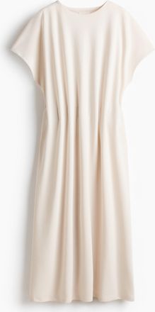 H&M Tailliertes Jerseykleid - Beige