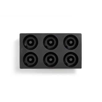 L&eacute;ku&eacute; Molde Para Donuts L&eacute;ku&eacute; 6 Cavidades Negro Silicona