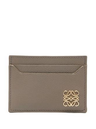 Loewe logo-plaque calfskin cardholder - Neutrals