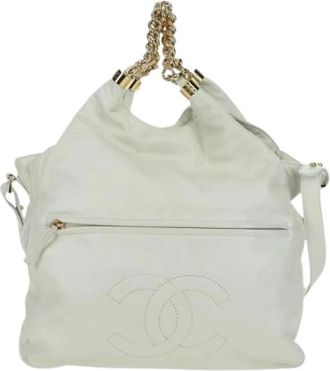 Chanel Pre-owned Shoulder Bags, female, White, Size: ONE SIZE Pre-owned Rodeo drive hobo