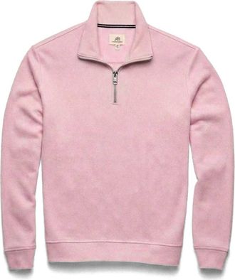 Surfside Supply Co. Bobby Cashmist Fleece Quarter Zip in Pink Heather at Nordstrom, Size X-Large