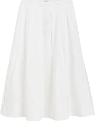 Birgitte Herskind Herdis Skirt - Dames - Midirokken - Wit - XS - Katoen - Rokken