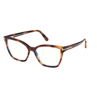 Tom Ford Glasses, unisex, Brown, Size: 53 MM Butterfly Optical Frame