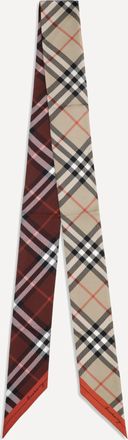 Burberry Check silk Scarf Female UNI