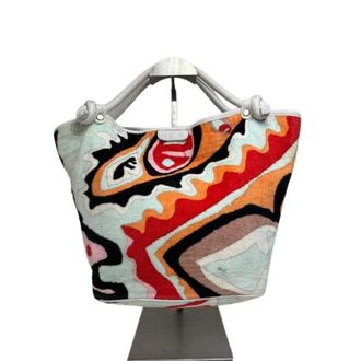Emilio Pucci Pre-owned Vintage Handtas - Dames - Vintage Shopper - Veelkleurig - ONE Size - Wol - Vintage
