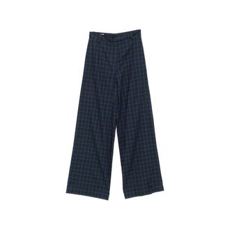 Dries Van Noten Check-pattern Wide-leg Trousers
