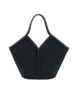 Hereu Black Calella Natural Large Tote