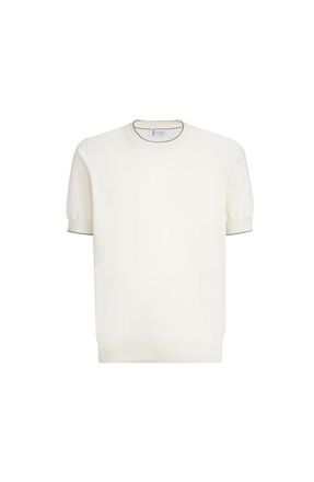 Brunello Cucinelli Cotton T-shirt in Ivory at Nordstrom, Size 44 It