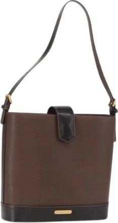 Burberry Pre-owned Shoulder Bags, female, Brown, Size: ONE SIZE Pre-owned Leather Shoulder Bag