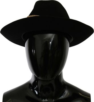 Dolce & Gabbana Dames Zwarte Brede Rand Hoed