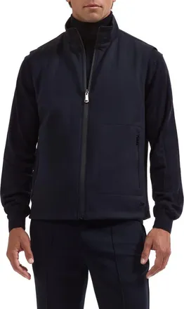 Bugatchi Soft Touch Knit Vest in Navy at Nordstrom, Size Xx-Large