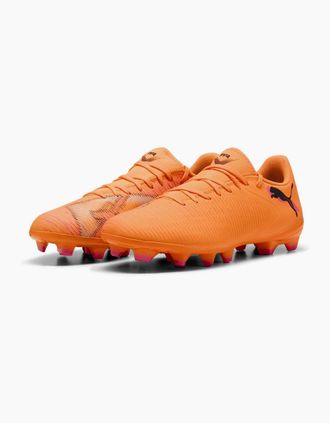 Puma Mens Future 8 Play Fg Ag Firm Ground Football Boots - Orange - Size: 11.5