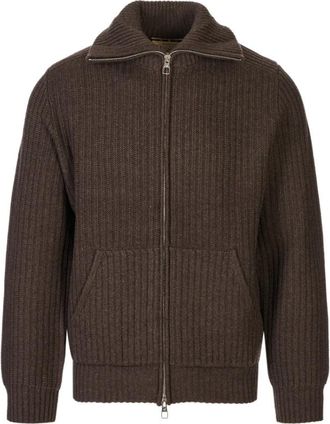 Montecore Maglione - Heren - Vesten - Bruin - M - Wol - Truien & Vesten