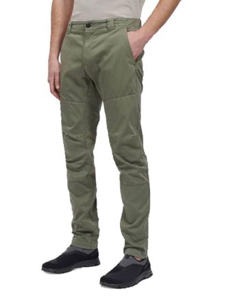 C.P. Company Ergonomic Fit Trousers In Bronze Green