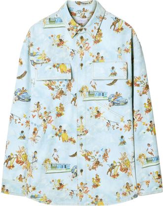 Off-white Camicia con stampa - Blu