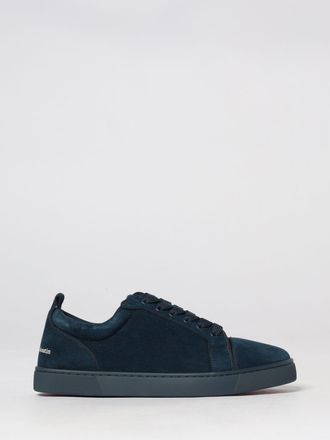 Christian Louboutin Sneakers basse Louis Jr Canopy in velluto con caviglia imbottita