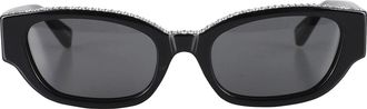 Magda Butrym Black Cat Eye Crystal Glasses