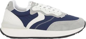 Voile Blanche Blauwe Sneaker Stijlvol Ontwerp - Heren - Sneakers - Veelkleurig - 45 EU - Leer - Schoenen