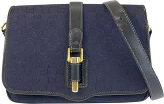 Gucci Vintage Navy Shoulder Bag (Authentic Pre-Loved)