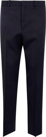 Jil Sander lightweight wool gabardine trousers - Blue