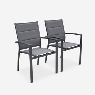 Sweeek Silla De Jard&iacute;n Apilable De Aluminio, Set De 2