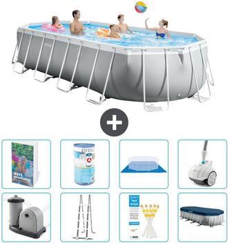 Intex Piscina Prism Frame Oval - 610x305x122 Cm - 9-piezas S549
