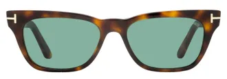 Tom Ford TF1362 Acetate Rectangle Sunglasses - Brown
