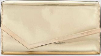 Jimmy Choo London Mini bag Emmie in pelle verniciata con tracolla a catena amovibile