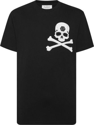 Philipp Plein T-shirt in cotone con stampa Skull - Nero