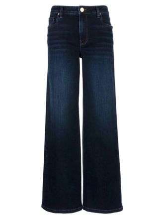 Kut from the Kloth Womens High Rise Wide Leg Jeans In Blue