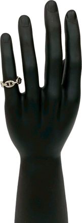 Herm&egrave;s Silver Silver 925 Band Ring (Pre-Owned)