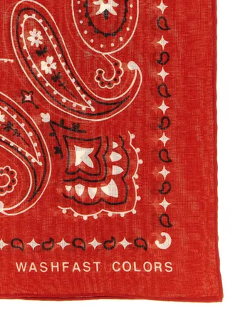 Alanui Paisley-Print Cotton Scarf - Red