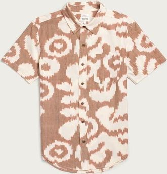 Bridge & Burn Harbor Slim Shirt in Pop Leaf at Nordstrom, Size Xx-Large