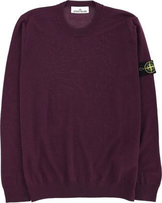 Stone Island Purple Crew Neck Sweater