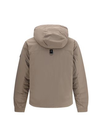 Moose Knuckles Hooded Down Jacket - Gray