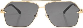 Versace Geometric Square Zonnebrillen - Heren - Zonnebrillen - Geel - 63 MM - Accessoires