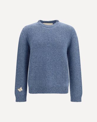 Valentino Maglione in lana con ricamo Butterfly Man L