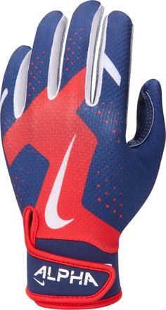 Nike Alpha 2.0 Kids T-Ball Batting Gloves in Red | N1012190-648