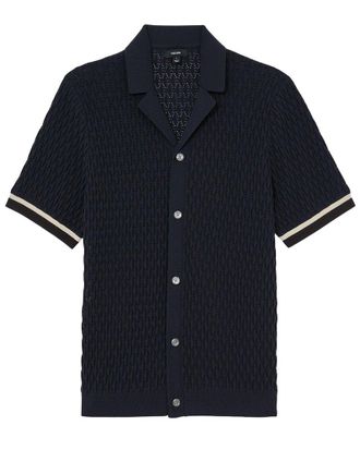 Reiss Bilsby Knitted Tape Shirt