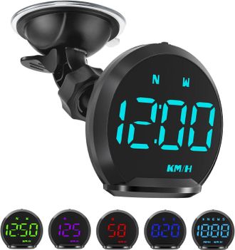 OEM Veloc&iacute;metro Gps Universal Para Coche De 2,2 Con Pantalla Frontal (hud) Con Soporte De Ventosa, Alerta De Velocidad, Hora Y Br&uacute;jula Para Todos Los Coch